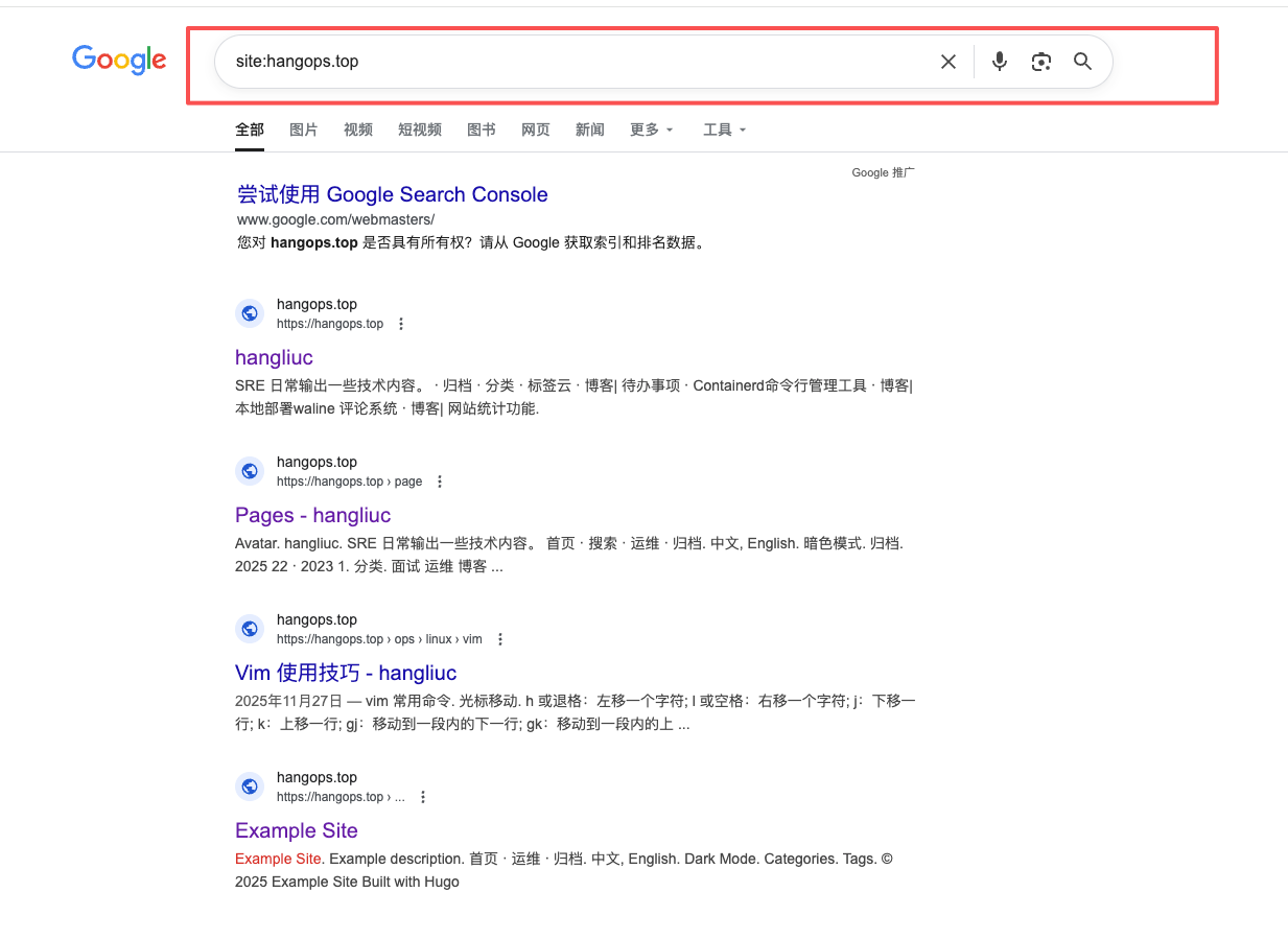 google 搜索控制台验证所有权